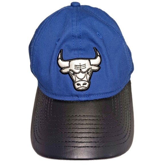 Chicago Bulls New Era 9FORTY Team Adjustable Black/Blue Hat Cap Collectable - Picture 1 of 8